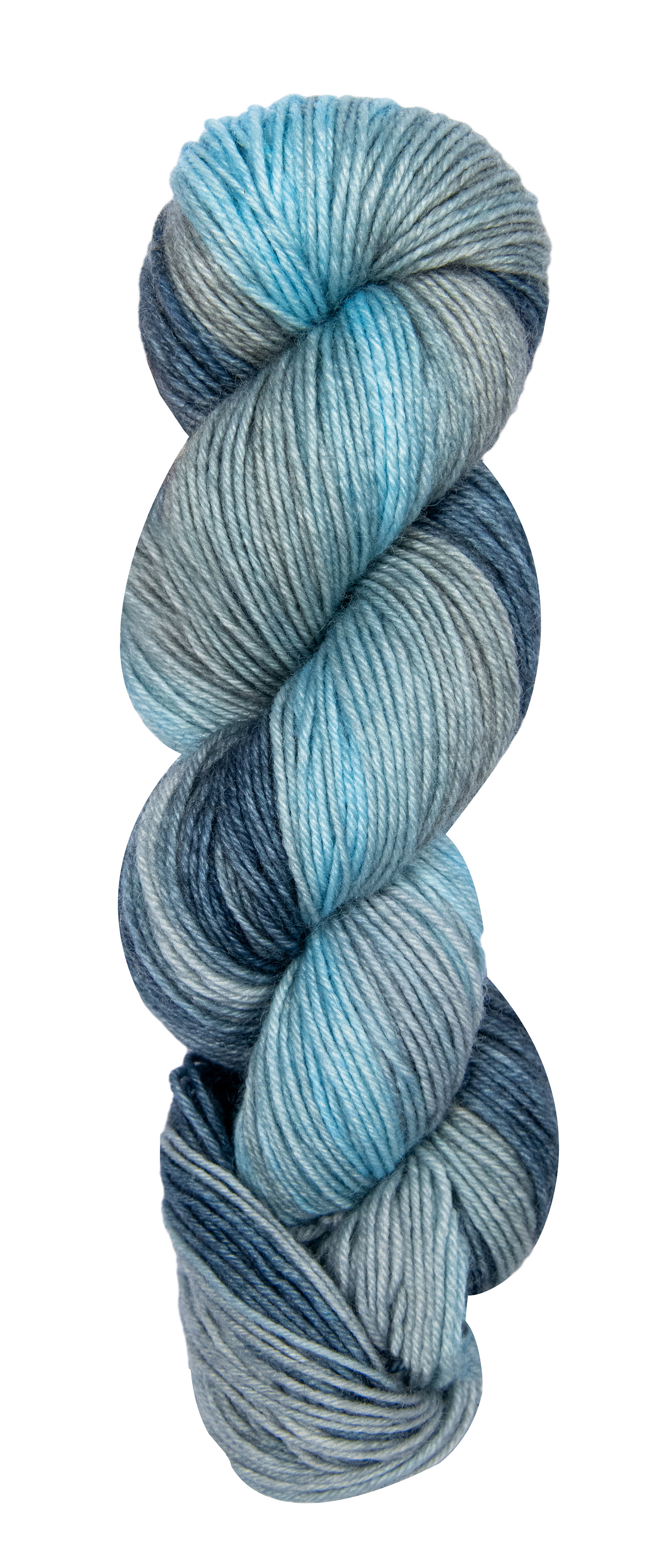 Lana Grossa Meilenweit Merino Hand-Dyed 207 Nariyal Hellblau/Blau/Grau