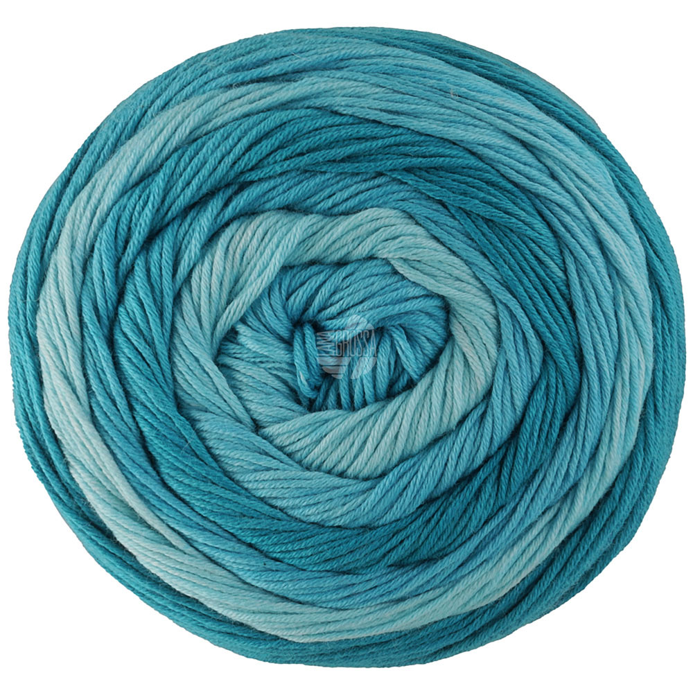 Lana Grossa Gomitolo Tono 1033 Dunkeltürkis/Petrolblau/Türkis 100g