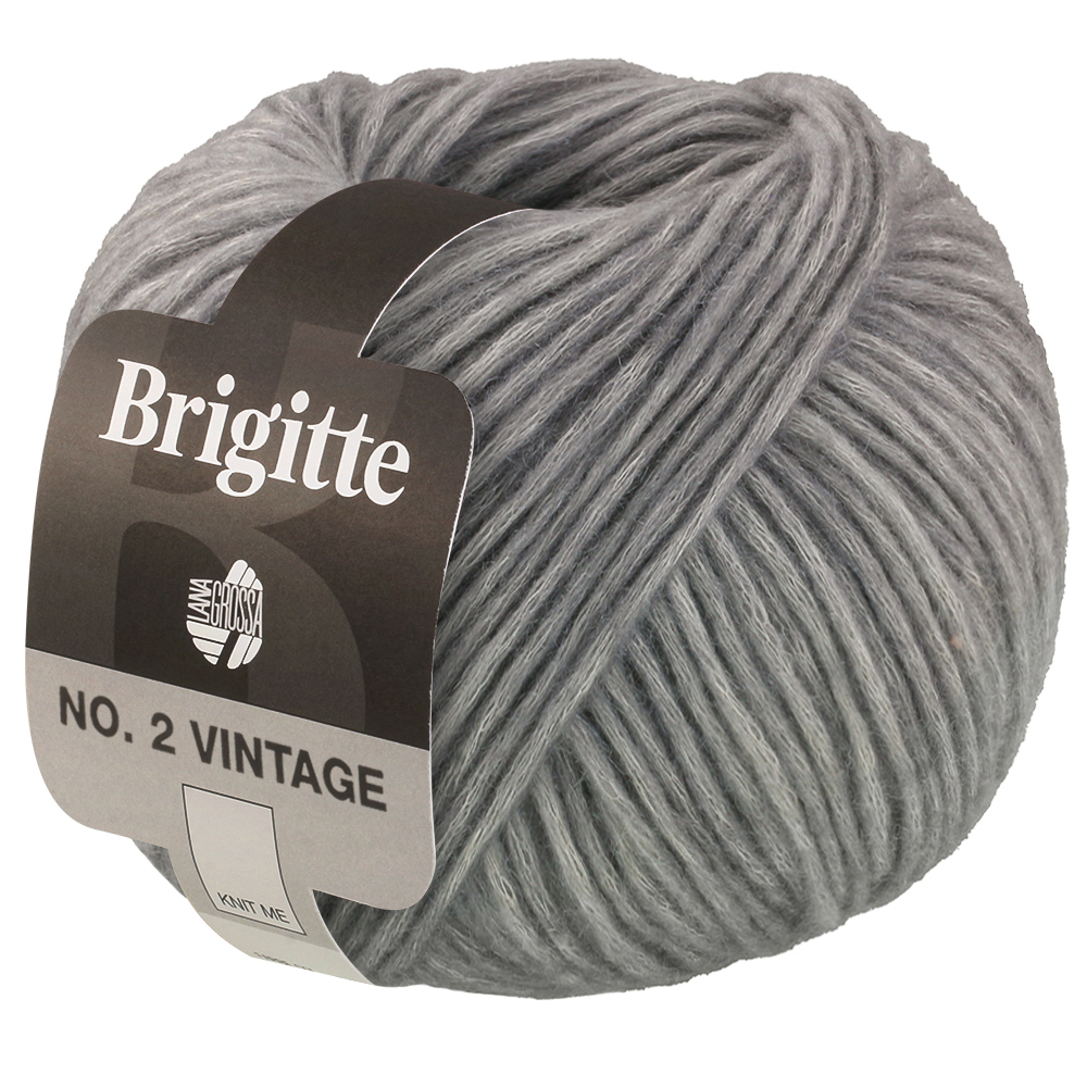 Lana Grossa Brigitte No.2 Vintage 209 Hellgrau meliert 50g