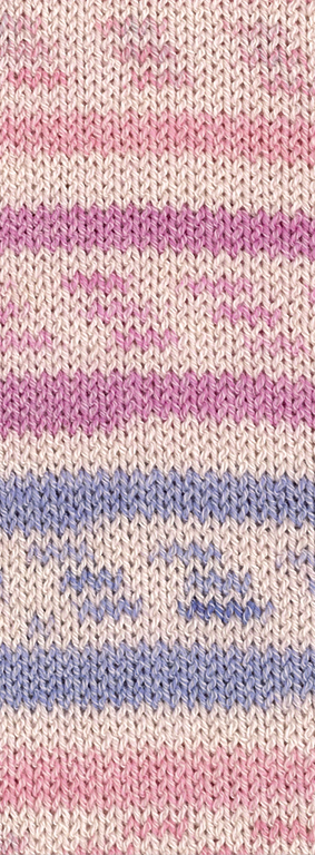 Lana Grossa Meilenweit 100 Cotton Bamboo Marinella 5184 Rosa/Flieder/Blassrosa/Helles Pink 100g