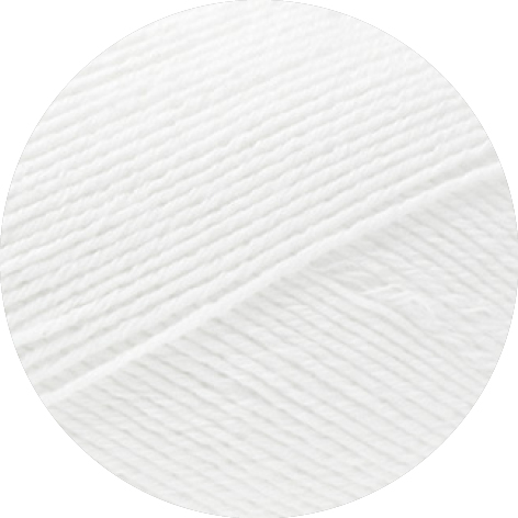 Lana Grossa Meilenweit 100 Cotone Vegano 016 Weiß 100g