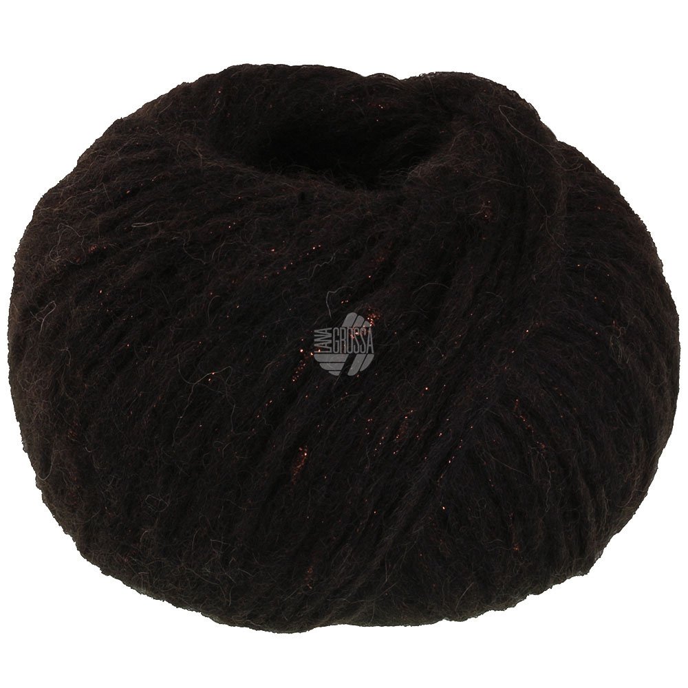 Lana Grossa Lucciola 012 Schwarzbraun 50g