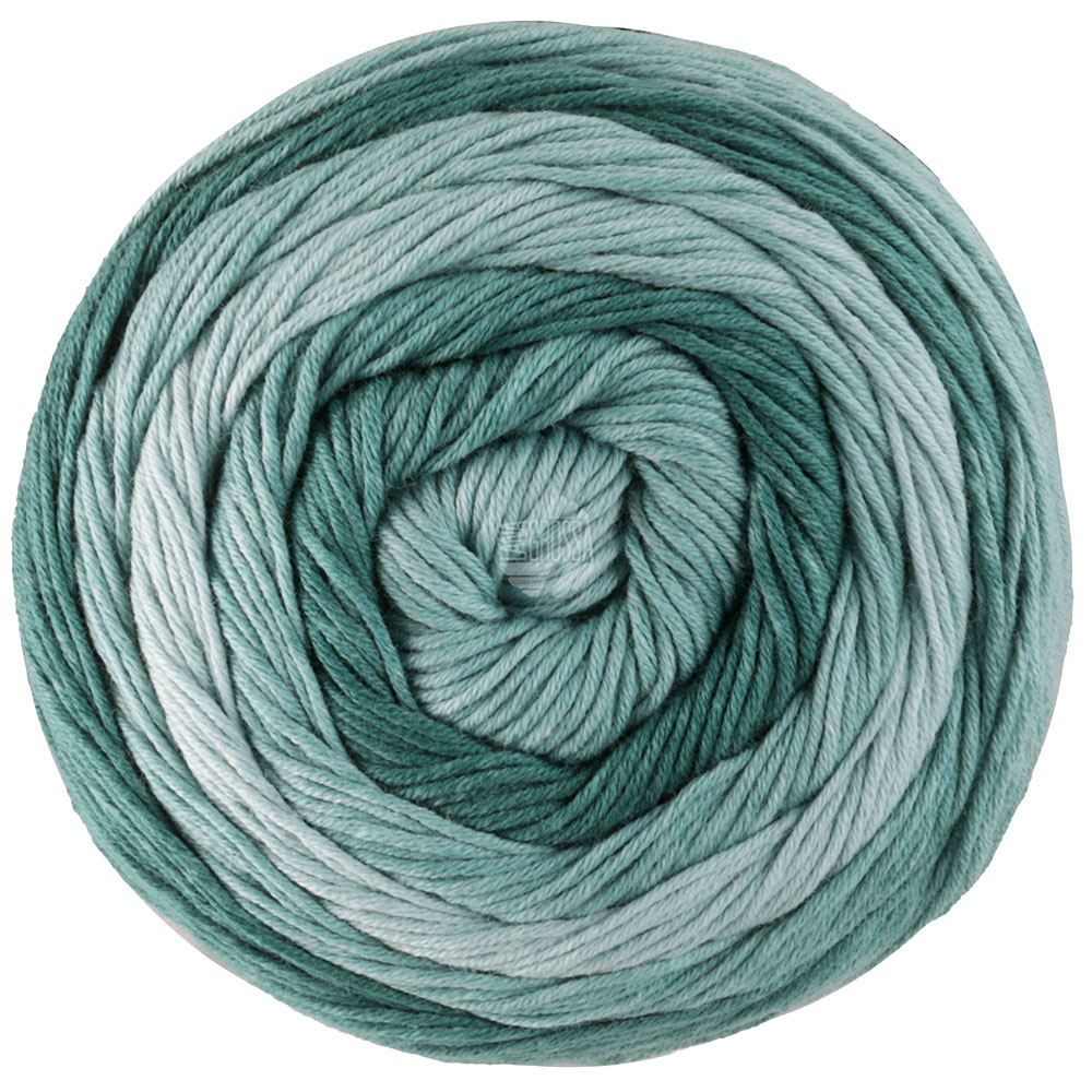 Lana Grossa Gomitolo Tono 1034 Petrol-/Salbei-/Graugrün 100g