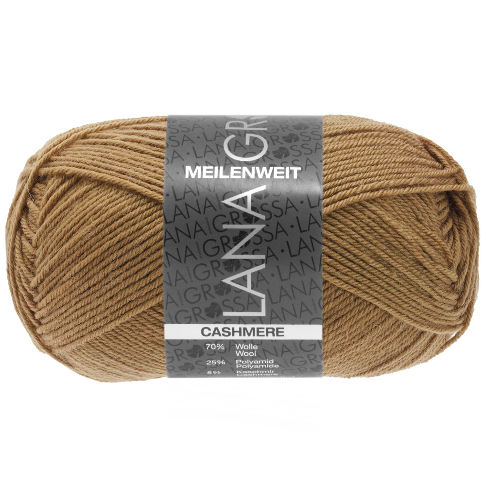 Lana Grossa Meilenweit 50 Cashmere 047 Nougat 50g