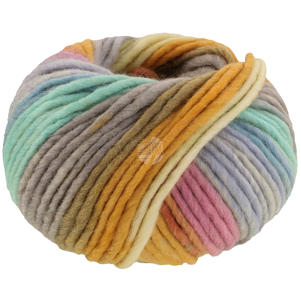 Lana Grossa Feltro Bosco 721 Vanille/Hellgrau/Dottergelb/Orange/Rosa/Hellblau/Türkis/Graubeigr 50g