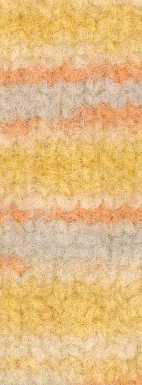 Lana Grossa Feltro Print 1300 Natur/Gelb/Apricot/Graubeige 50g