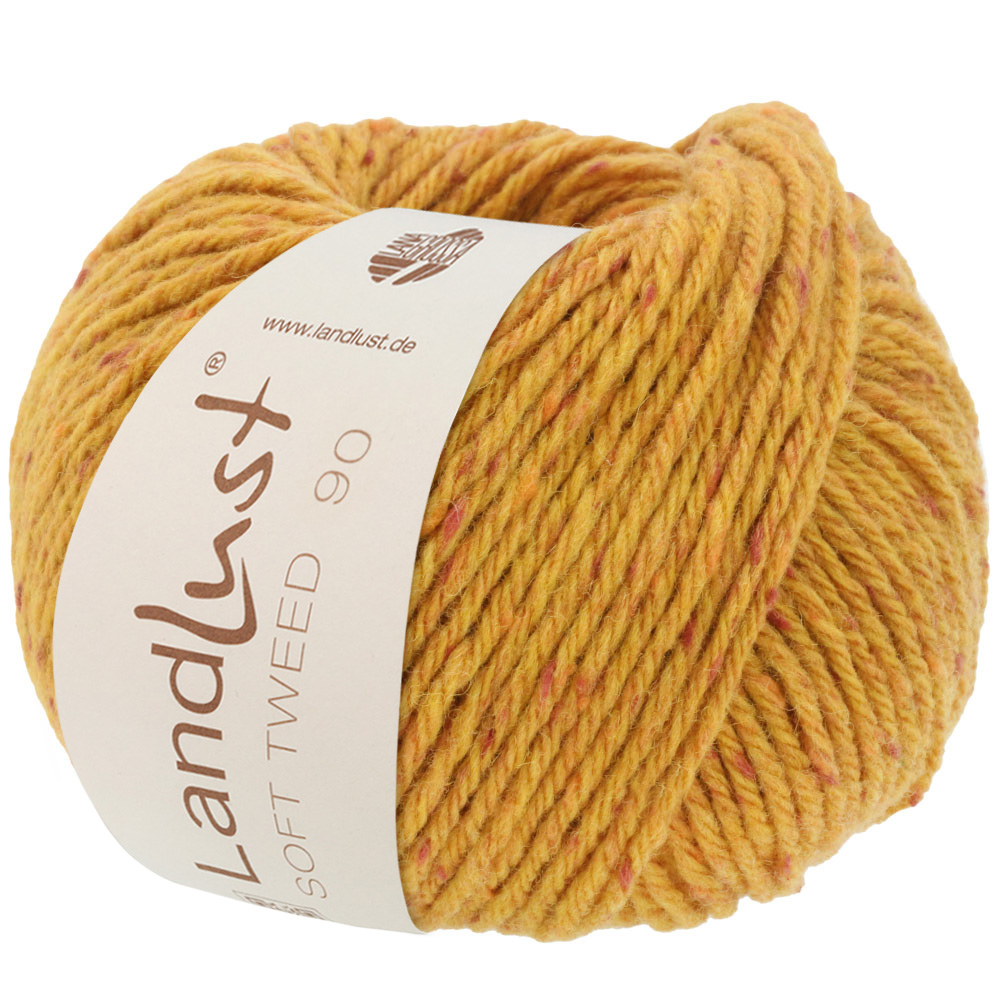 Lana Grossa Landlust Soft Tweed 90 008 Goldbraun meliert 50g