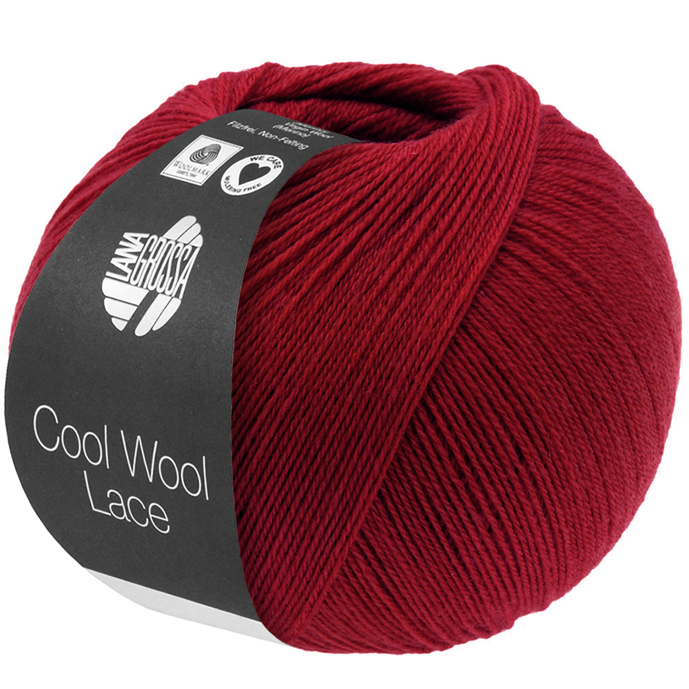 Lana Grossa Cool Wool Lace 061 Weinrot