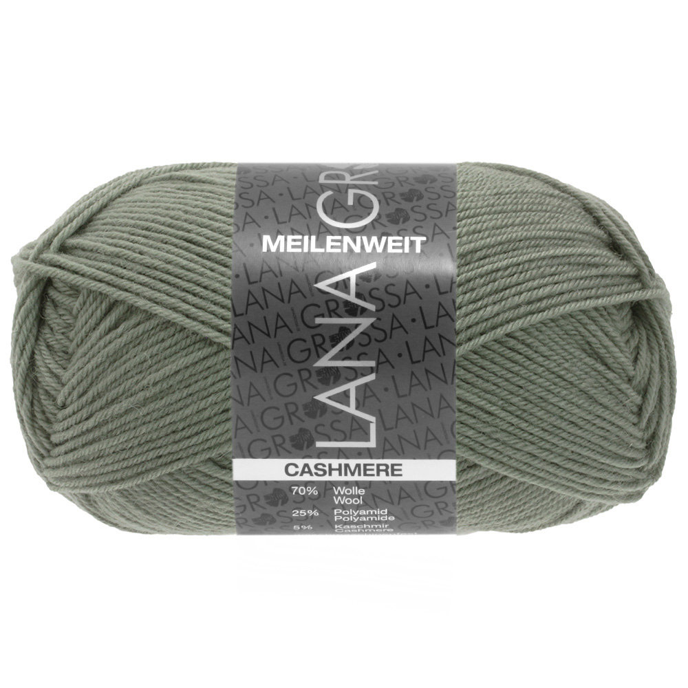 Lana Grossa Meilenweit 50 Cashmere 045 Khaki 50g