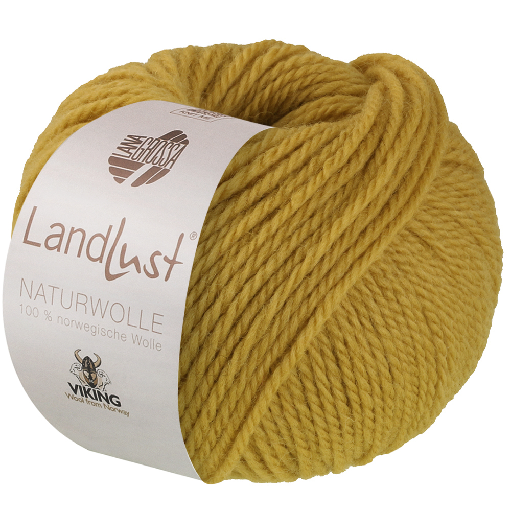 Lana Grossa Landlust Naturwolle 002 Senfgelb