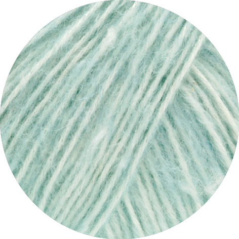 Lana Grossa Natural Alpaca Pelo 018 Eisblau meliert 50g