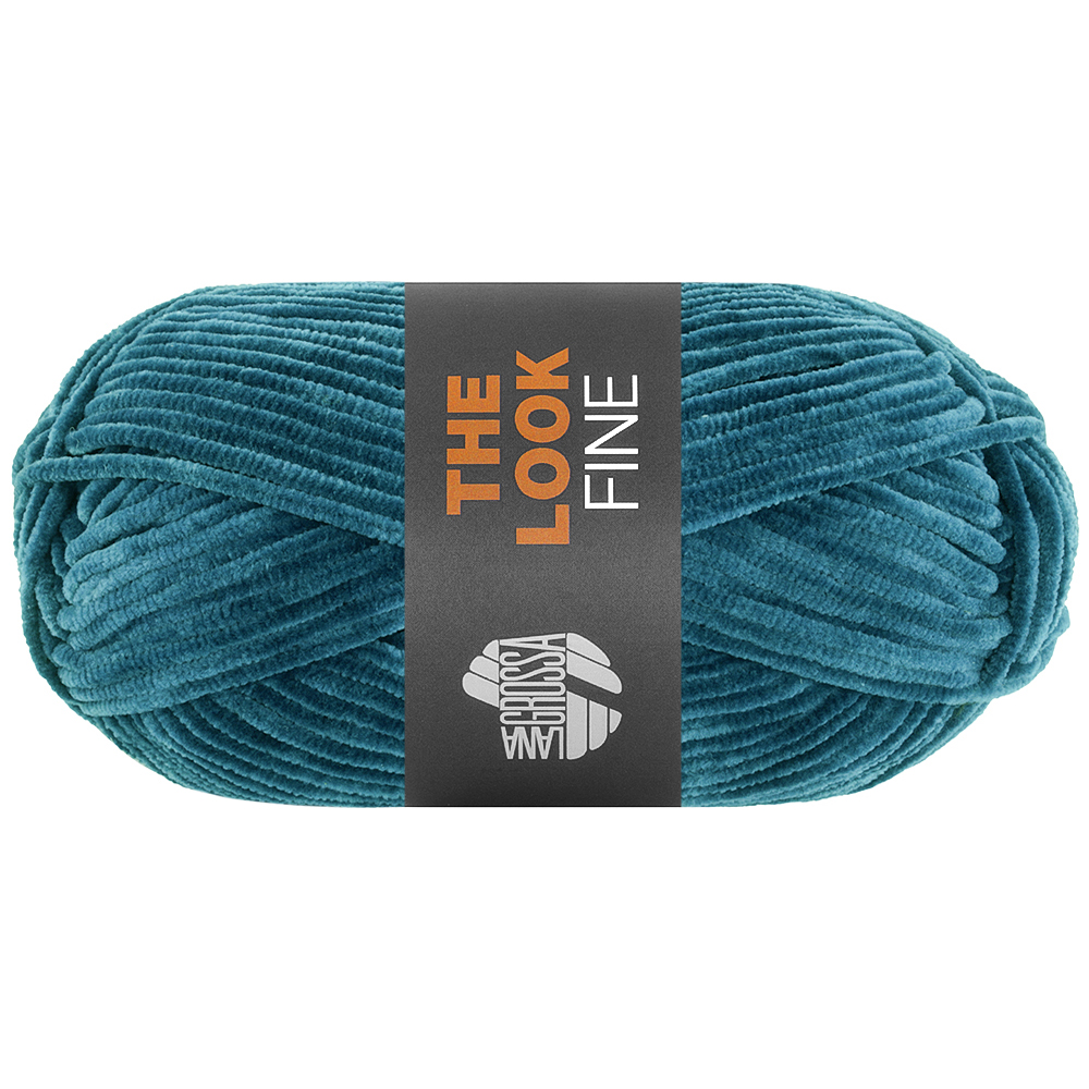 Lana Grossa The Look Fine 129 Petrolblau 50g