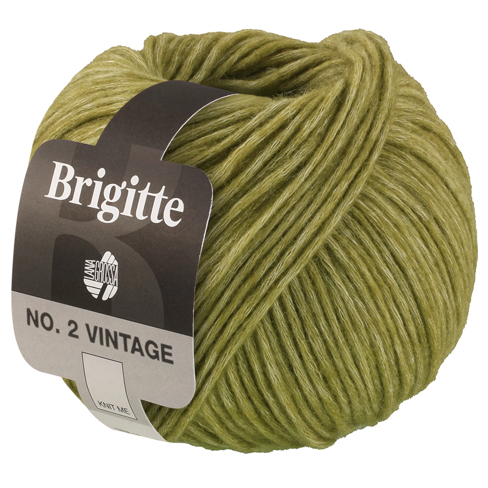 Lana Grossa Brigitte No.2 Vintage 208 Oliv meliert 50g