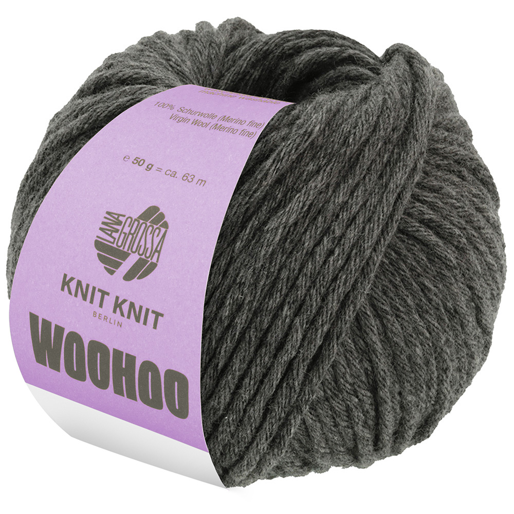 Lana Grossa Woohoo 013 Dunkelgrau 50g