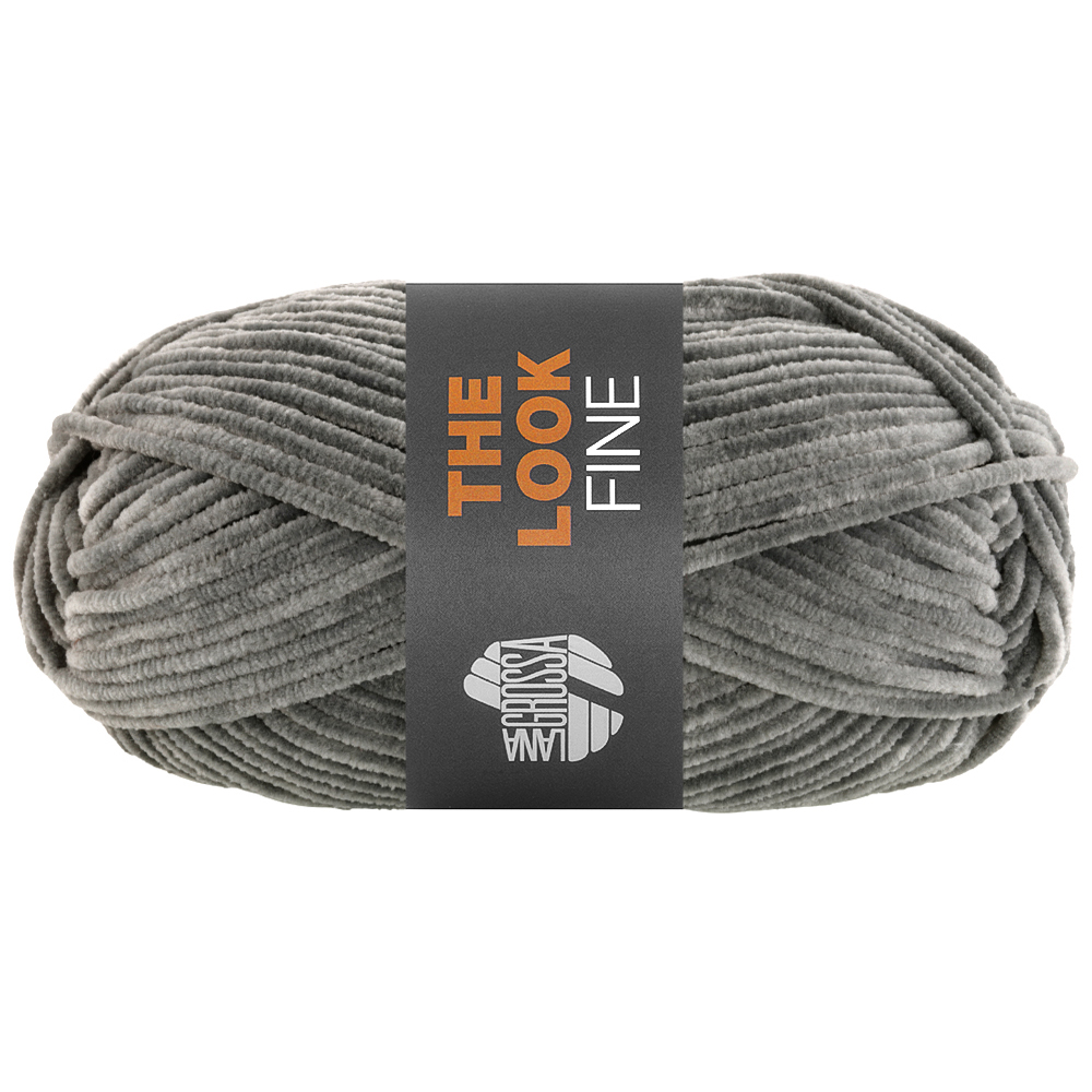 Lana Grossa The Look Fine 125 Grau 50g