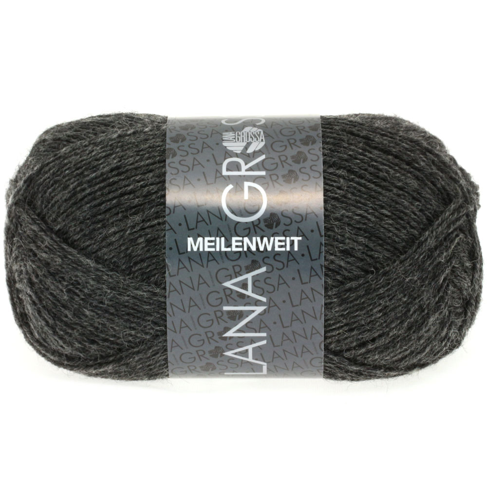 Lana Grossa Meilenweit 50 1105 Anthrazit 50g