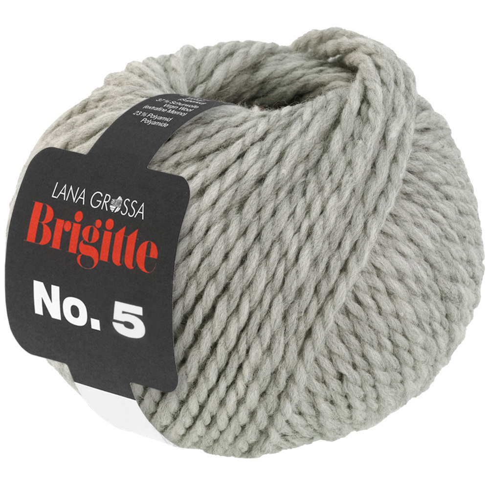 Lana Grossa Brigitte No.5 008 Hellgrau 50g