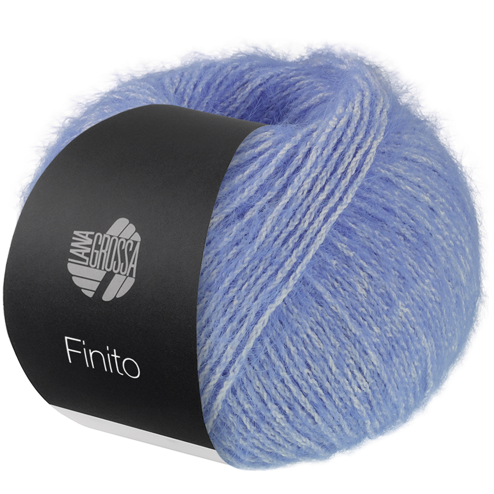 Lana Grossa Finito 022 Veilchenblau/Creme 50g