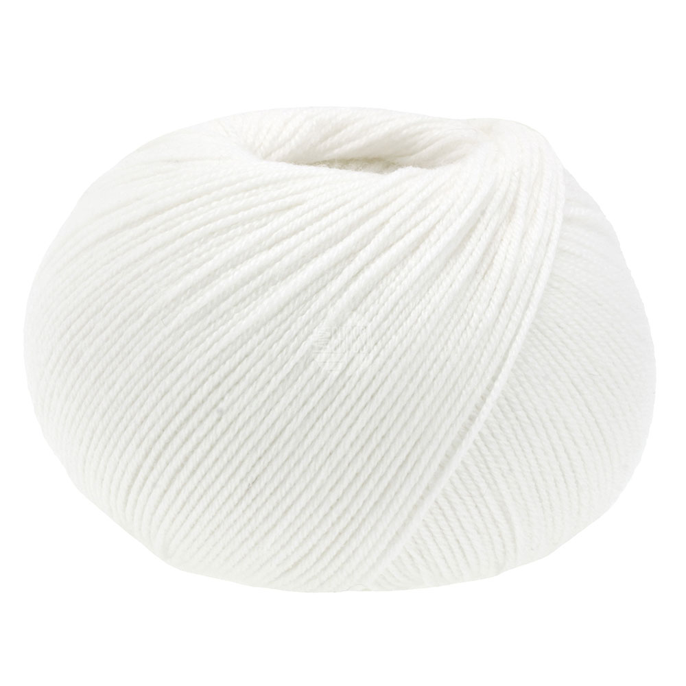 Lana Grossa Merino Superiore 001 Weiß 50g