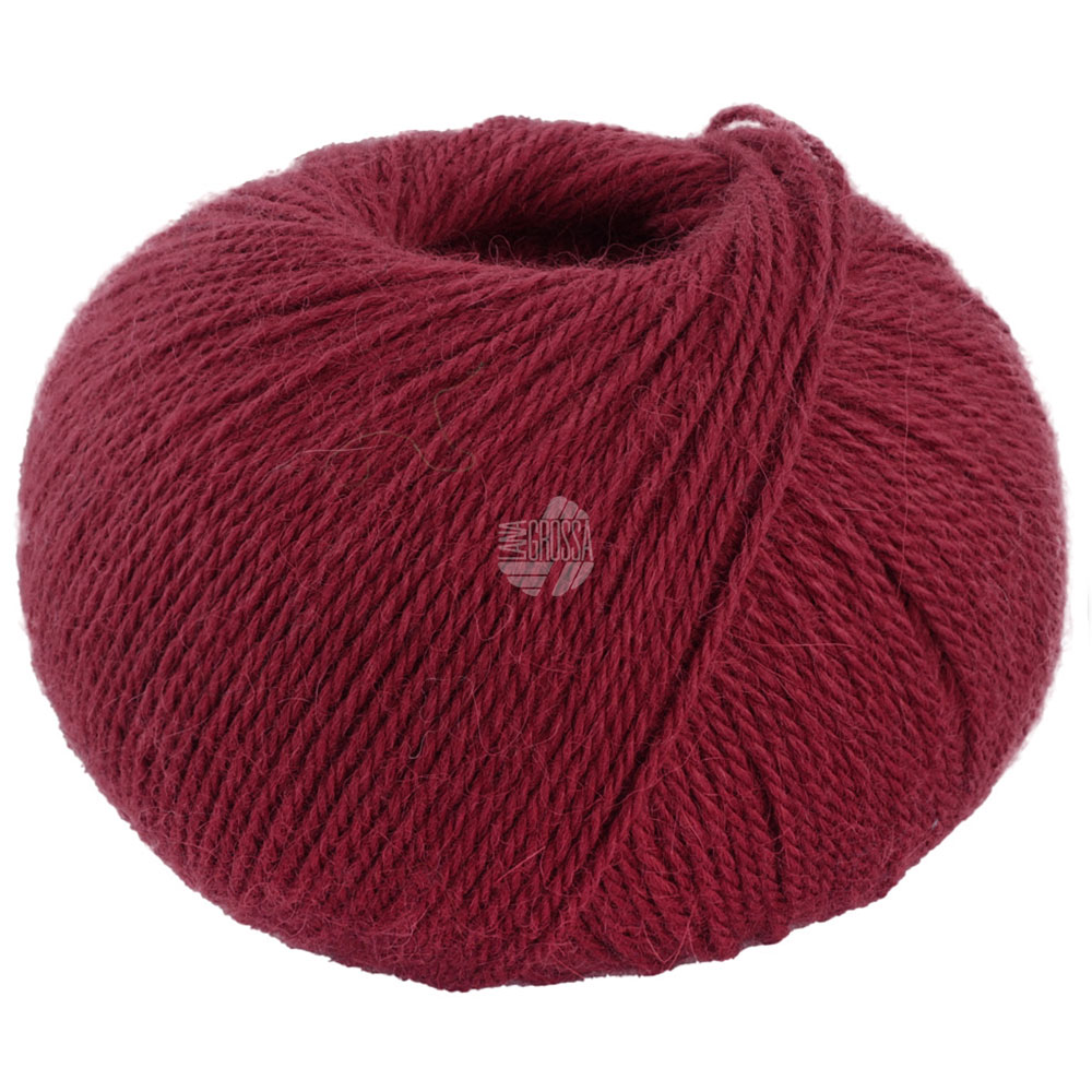 Lana Grossa Natural Lama Fine 117 Weinrot50g