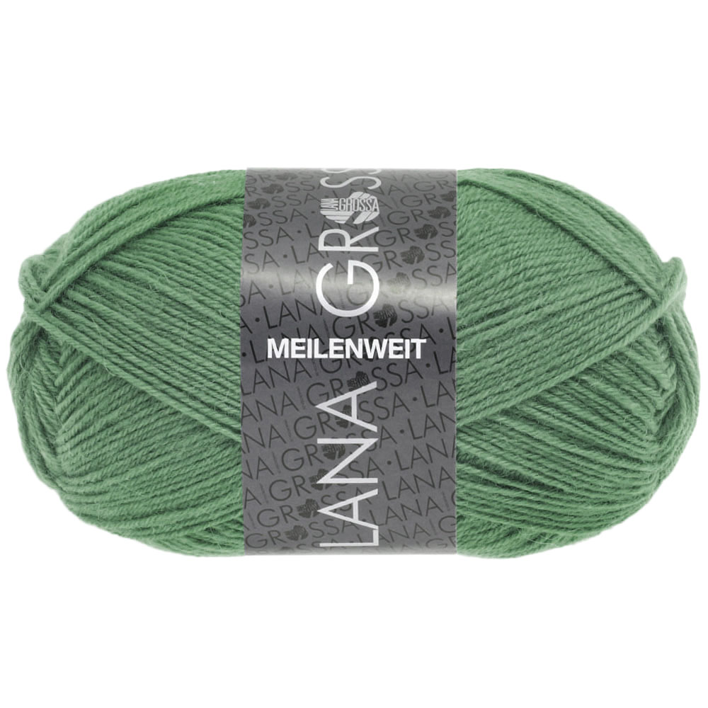 Lana Grossa Meilenweit 50 1377 Grüngrau 50g