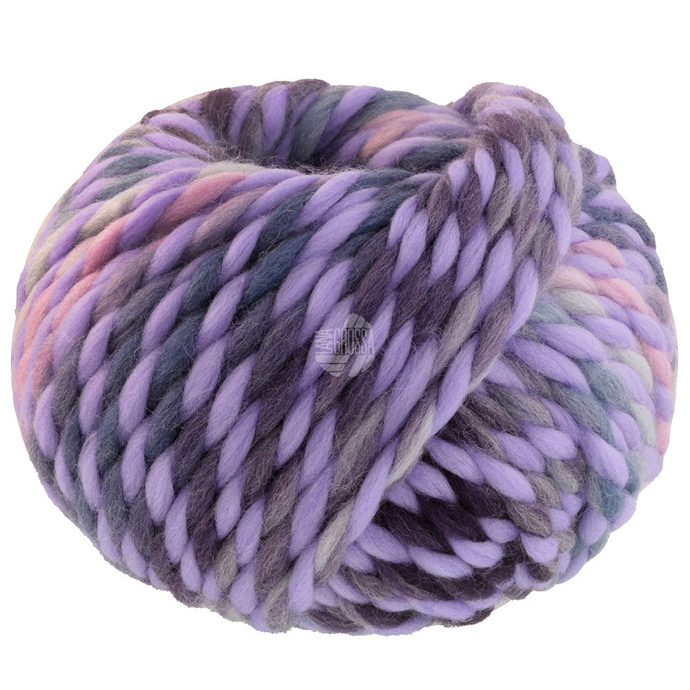 Lana Grossa Dolce 007 Lila/Fliederrosa/Aubergine/Blaugrau