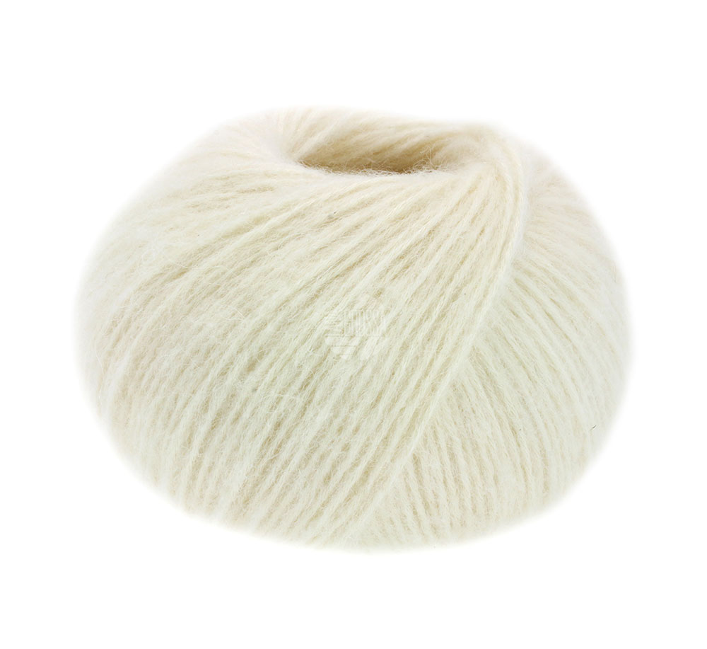 Lana Grossa Natural Alpaca Pelo 001 Rohweiß 50g