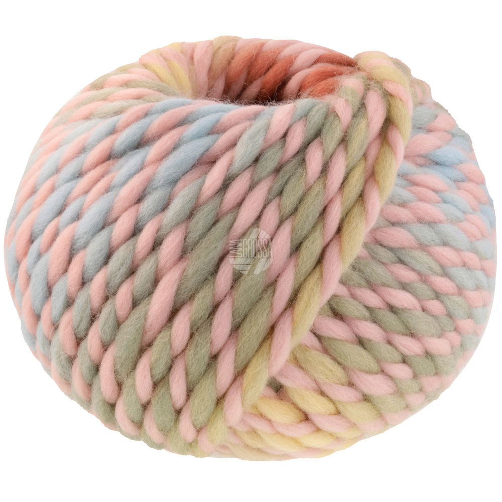 Lana Grossa Dolce 006 Pastellrosa/Vanille/Mint/Terrakotta