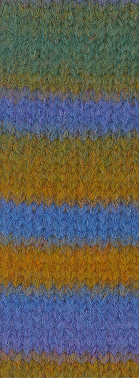 Lana Grossa Gigante 014 Violett/Veilchenblau/Moosgrün/Khaki/Ocker 100g